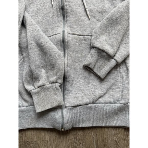 Rare Vintage 80s Nike Swoosh Full Zip Sweater Hoodie Youth Kids XL Gray Blue - Picture 9 of 16